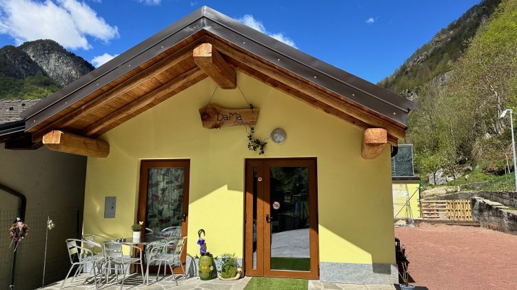 La deliziosa baita di montagna che ospita l'Os
