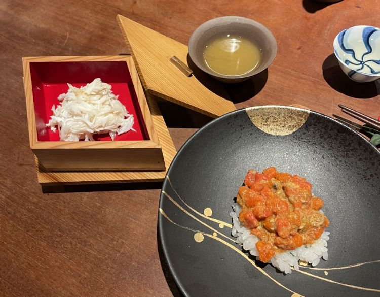 Cirashisushi di granseola galiziana