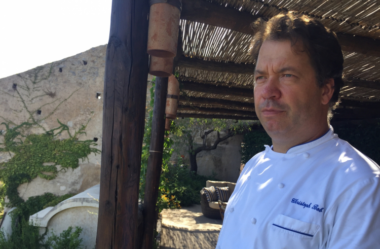 Christoph Bob, born in 1973, at Monastero di Santa Rosa since 2012 after Relais Blu in Vico Equense (Naples) and a long apprenticeship with Heinz Beck in Rome
