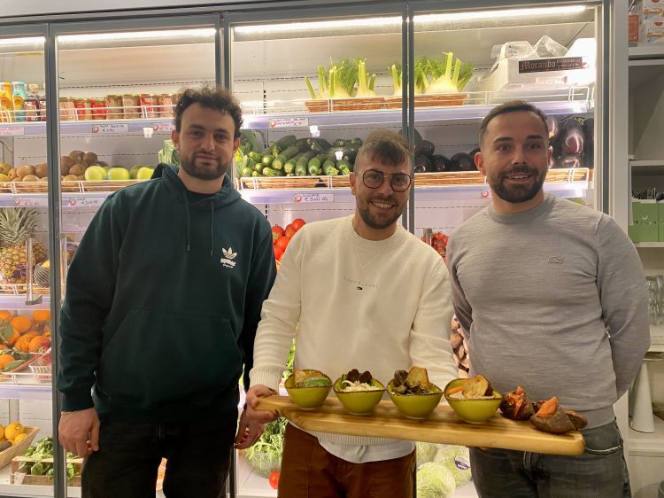 Rocco Catalano,&nbsp;Giuseppe Monno e&nbsp;Lorenzo Degrassi dell'Osteria dell'Orto
