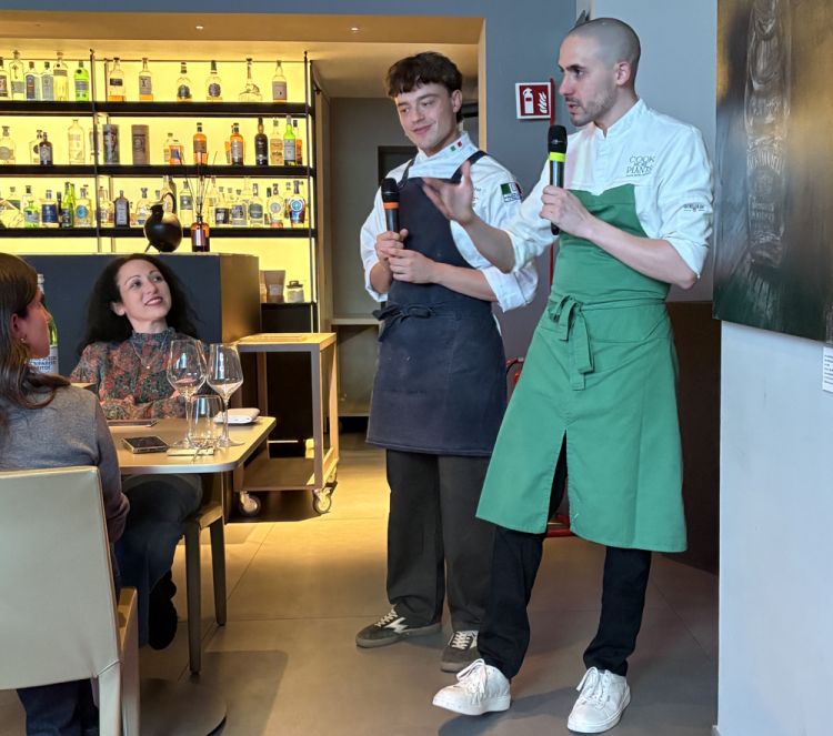 Polizzi e Guidara raccontano il loro menu in sala