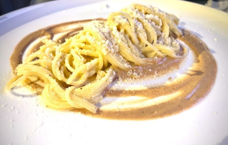 Spaghettino Monograno Felicetti, nocciola e Grana Padano
