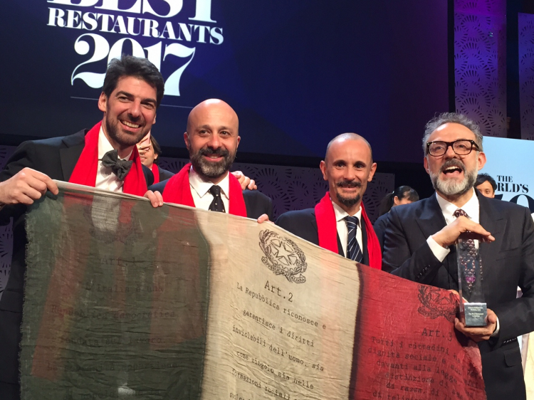 The four Italian chefs (there’s also Puglisi, bu
