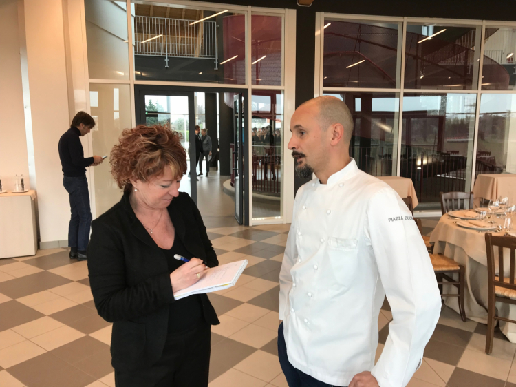 Crippa con la "nostra" Roberta Rampini