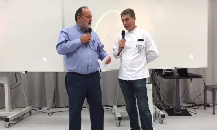 Nava a Milano con Paolo Marchi, nel 2015