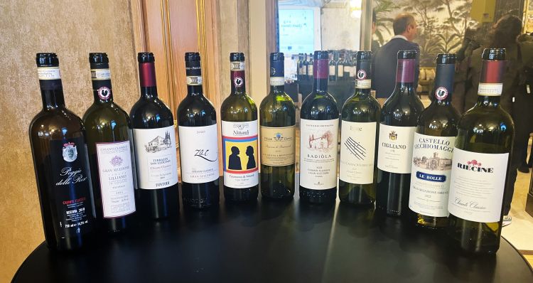 Gli undici vini protagonisti della masterclass