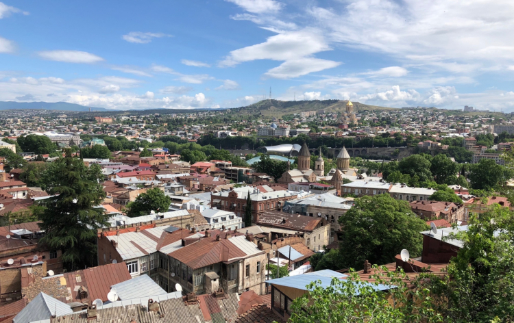 Tbilisi vista dalla città vecchia
