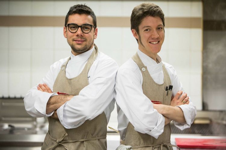 Lo chef Daniele Patti con Matteo Ambrosini, sous chef del ristorante
