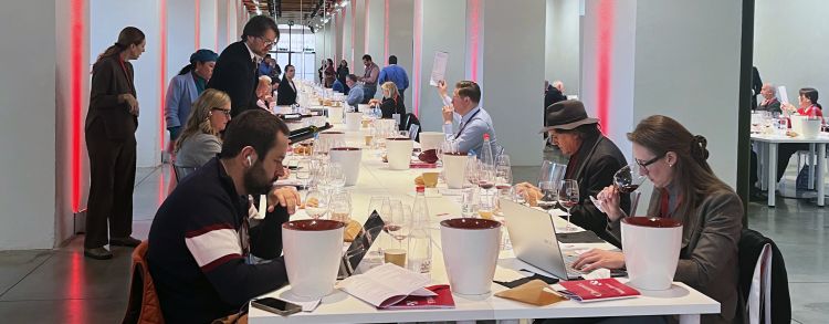 Un momento della degustazione dedicata ai giornalisti
