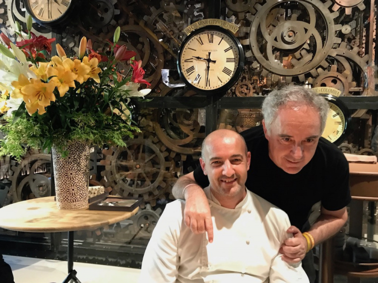 Federico Zanasi e Ferran Adrià: ha aperto il loro