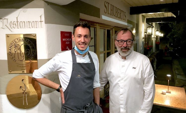 Niederkofler with his sous chef Michele Lazzarini
