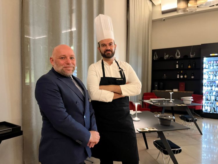 Il food and beverage manager Giovanni Tortora e lo chef Simone De Siato
