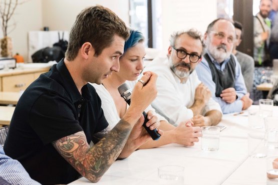 Alex Stupak, Emma Bengtsson, Massimo Bottura, Paolo Marchi
