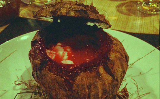 Il Borsch di Yuri Priemski del ristorante Odessa, 