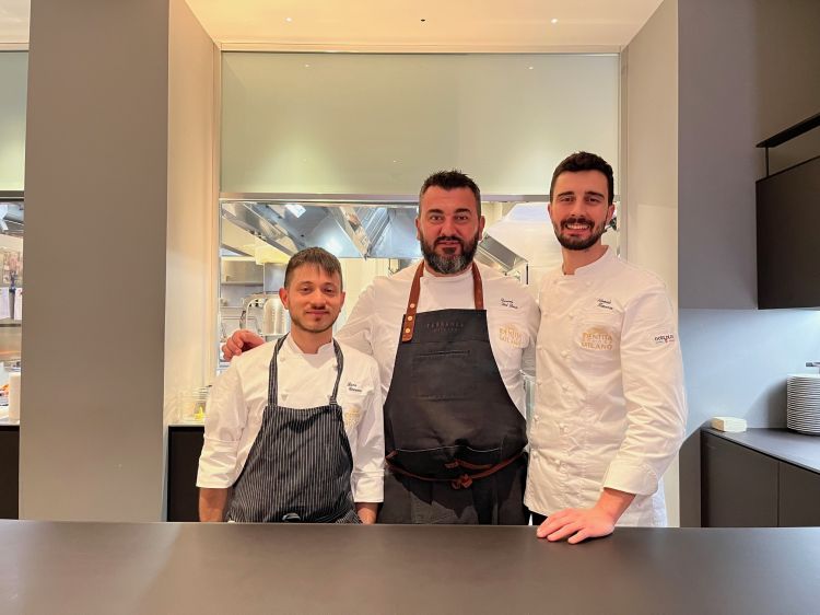 Luca Carucci, Davide Del Duca ed Edoardo Traverso
