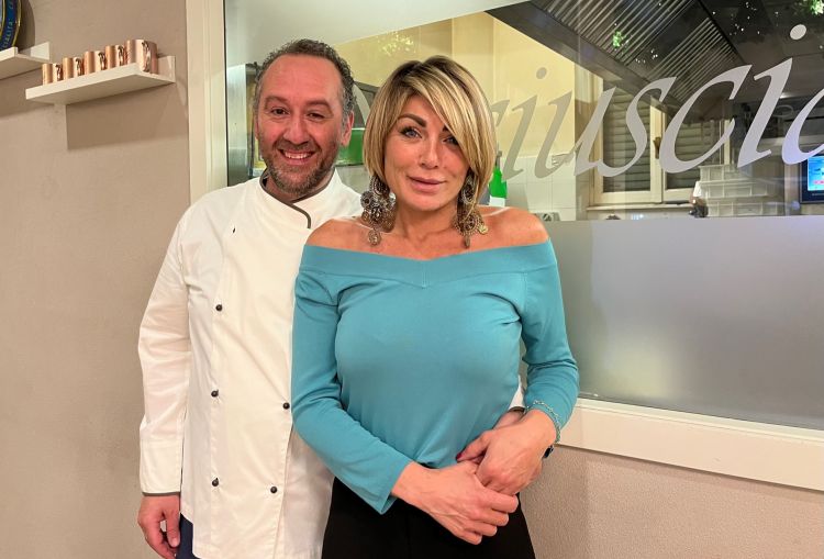 Pippo Ciccarelli con la moglie Monica Cosmo con lui fin dall'inizio della sua avventura imprenditoriale
