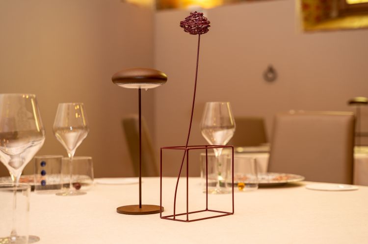 La mise en place al ristorante Sedicesimo Secolo