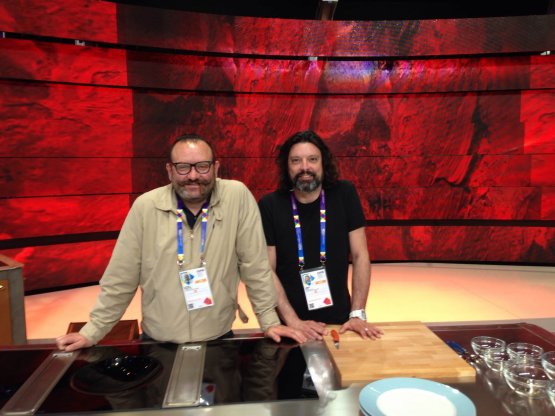 I due autori del programma: Raffaele Bruscella, a sinistra, e Andrea Boin