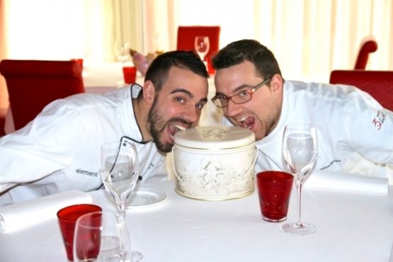 A photo of chefs Alberto Basso and Stefano Leonard