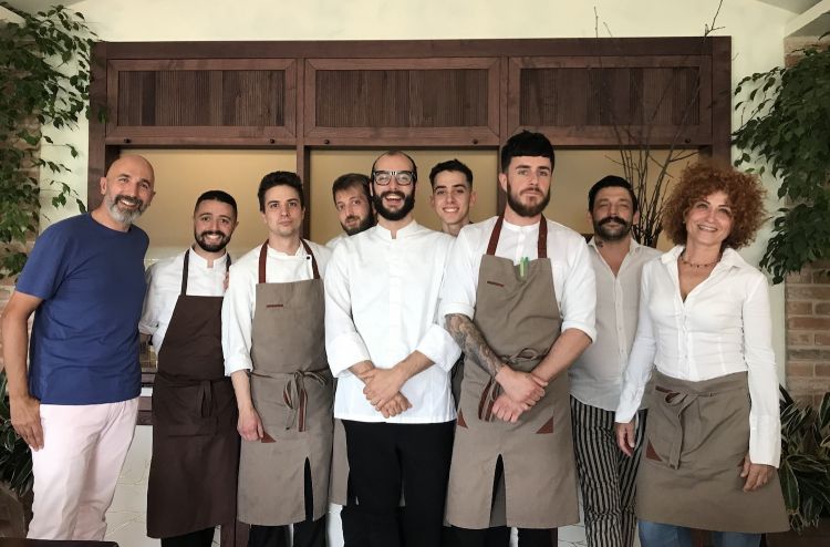 Lo staff del ristorante L'Orto al Nordelaia, d