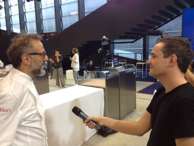 Ryan King con Massimo Bottura
