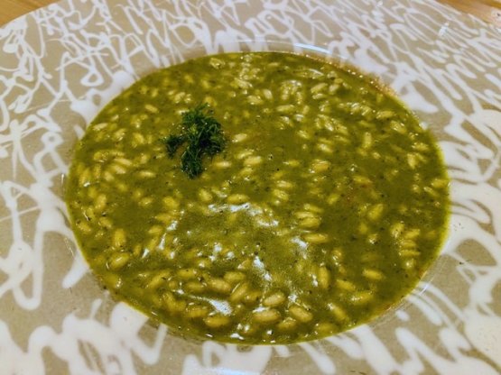 Risotto al finocchio, estratto di camomilla e pasta di limone