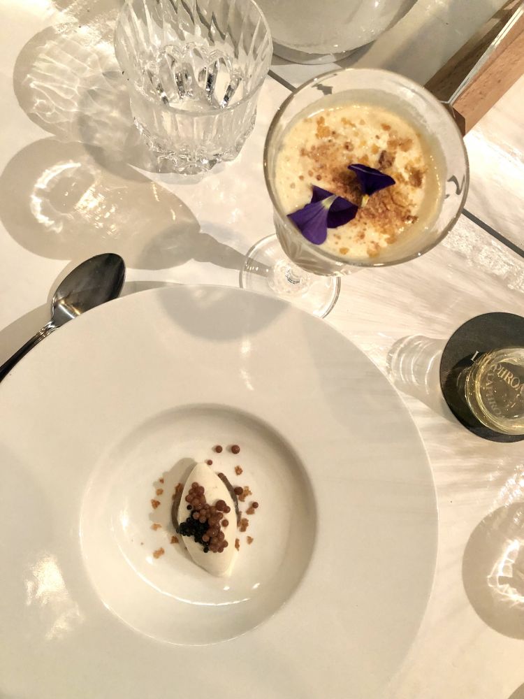 Gelato al Laphroaig, banana, cioccolato alla brace e caviale in abbinamento a Breakfast in Scozia
