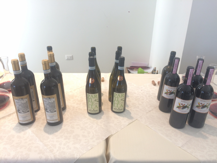 I tre vini in degustazione