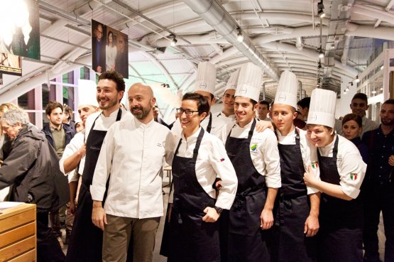 Romito with his team: it will be made of 12 people guided by Gaia Giordano, 42, from Rome (to his left), and Federico Campolattaro, 30, from Caserta (to his right)