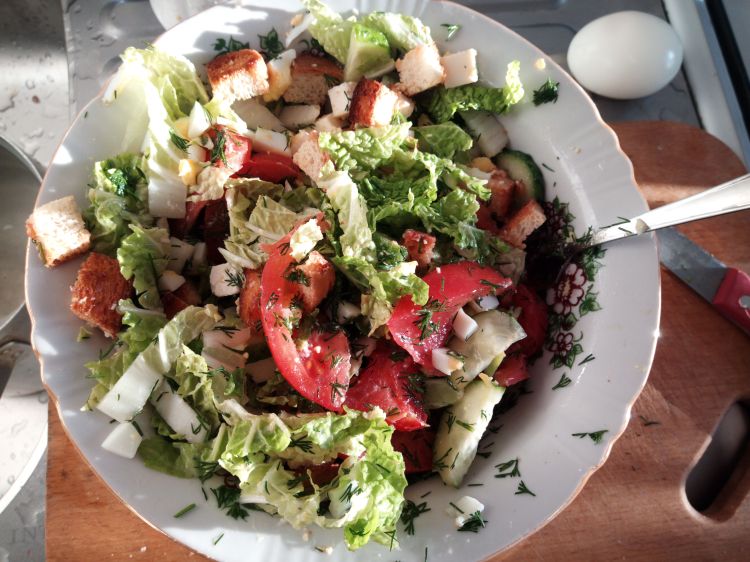 Insalata greca. Foto di Irina Prokopenko