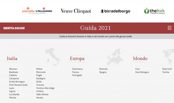 La homepage della Guida ai Ristoranti di Identità