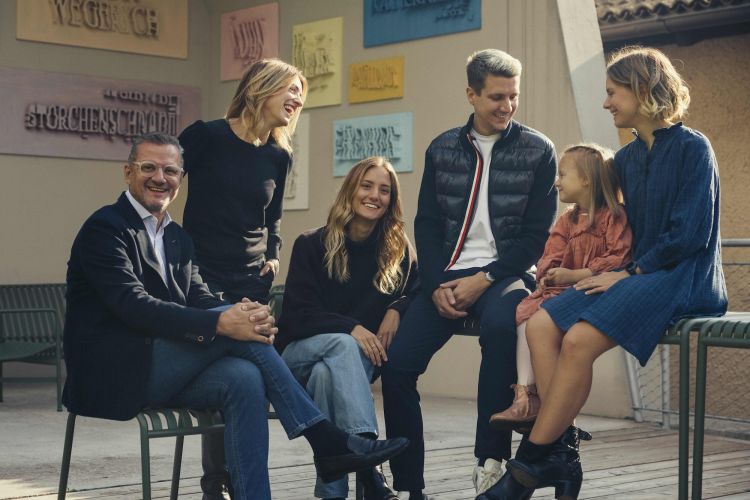 Martin Foradori Hofstätter, sulla sinistra, con l