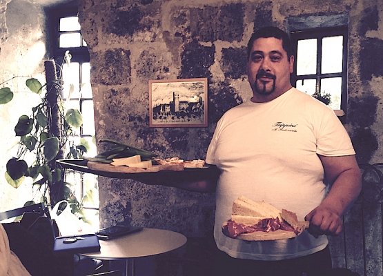 Paolo Trippini del ristorante di famiglia a Baschi in Umbria

