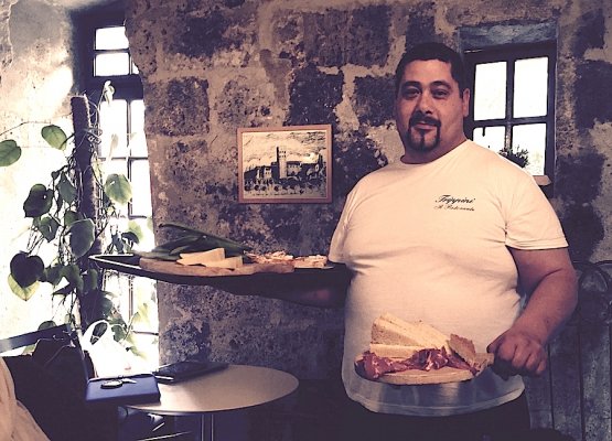 Paolo Trippini del ristorante di famiglia a Baschi in Umbria