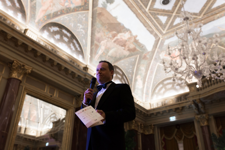 Luca Marchini, presidente in carica dei JRE italiani, alla cena di gala al St. Regis a Roma
