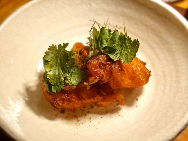 Kimchi kakiage
