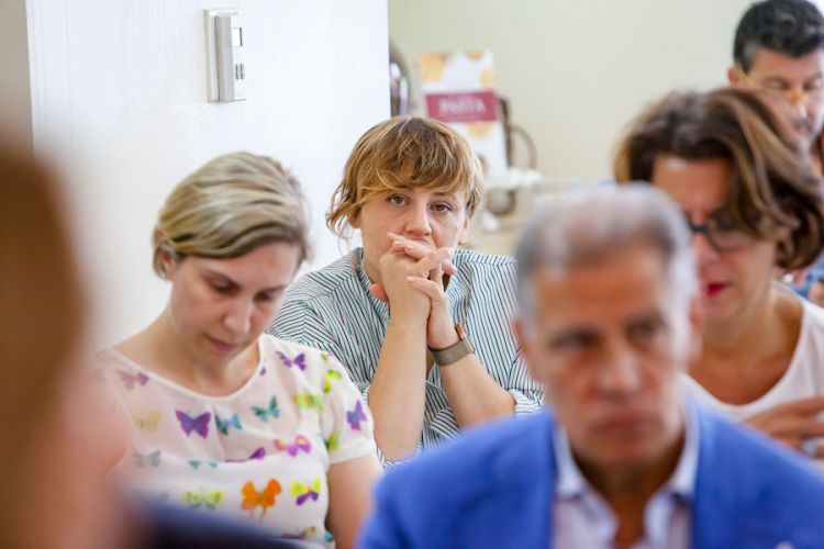 Antonia Klugmann alla masterclass sulla sala a Identità New Yorkn settembre 2019. Foto Brambilla-Serrani
