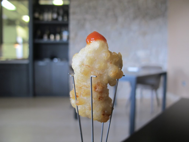 Popcorn di animella di Giuseppe Iannotti (foto Passione Gourmet)