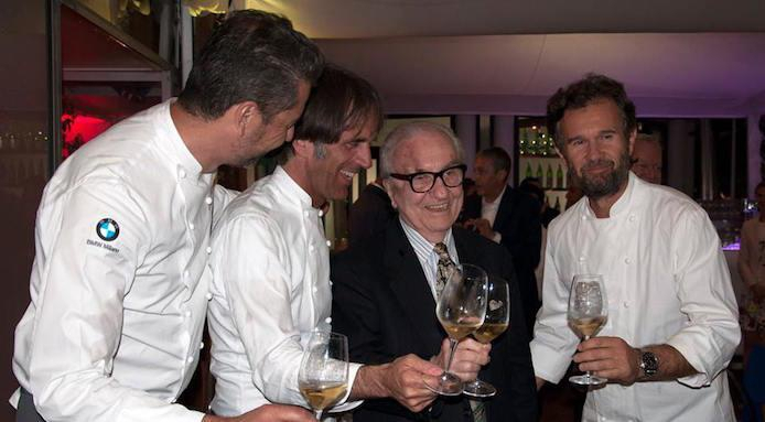 A recent photo of the Maestro with three of his Marchesi Boys: Berton, Oldani and Cracco
