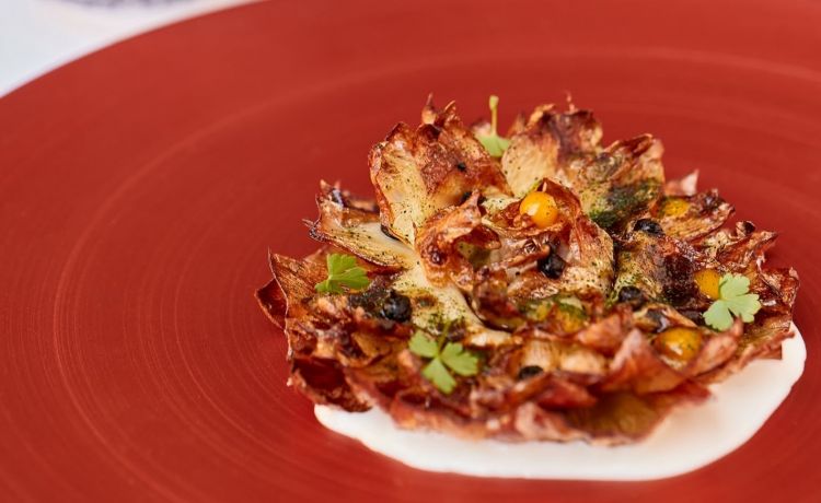 Uno dei piatti del ristorante La Corte degli Dei