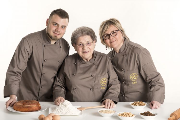 La famiglia composta da Giacomo Luciana e Gianna
