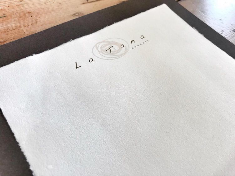 The menu at La Tana in Asiago
