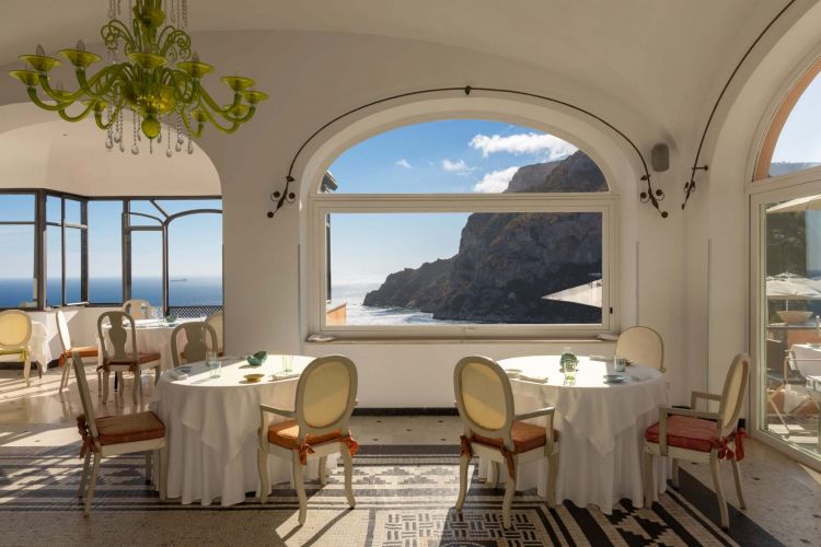 La sala de Le Monzù, ristorante una stella Michelin dal 2019