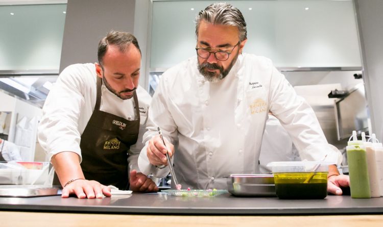 Con il resident chef di Identità Golose Milano, Alessandro Rinaldi
