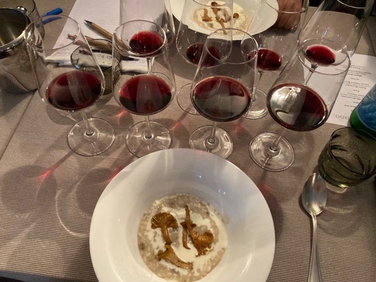 Risotto alle castagne con fonduta di Comté e finferli trifolati dello chef Andrea Provenzani