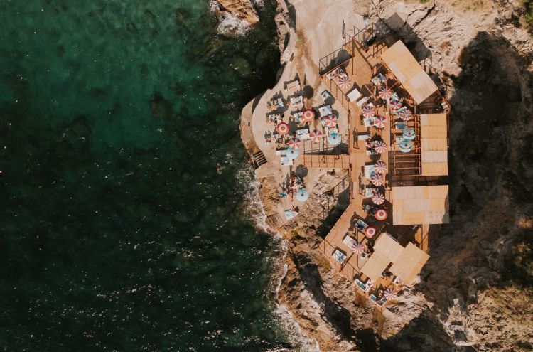 Lido Parthenope&nbsp;dall'alto

