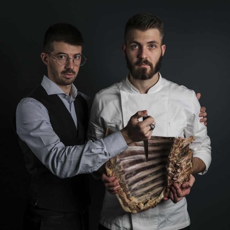Riccardo, responsabile di sala e Matteo, chef del ristorante Grow Restaurant