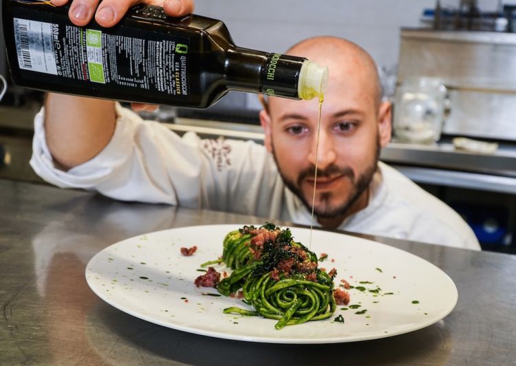 Andrea Perini, chef del ristorante Al 588 di Bagn