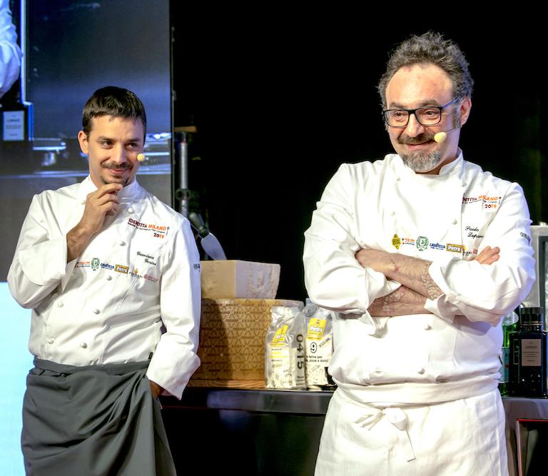 Gianluca Gorini e Paolo Lopriore sul palco di Ide