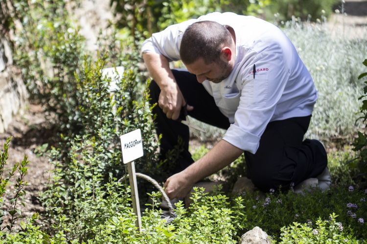 Lo chef Nicola Damiani, dell'Osteria di Passig